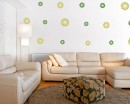Flower Pattern Wall Decal Nursery Modern Vinyl Sticker